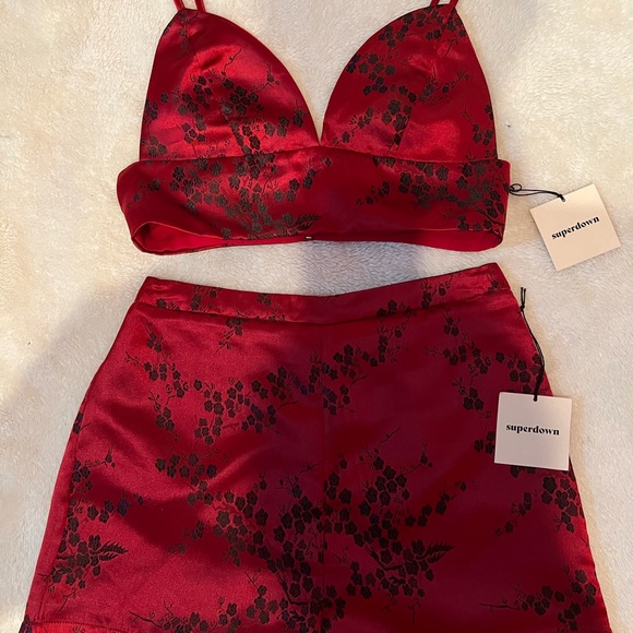 Superdown NWT Short Set In Red - Picture 5 of 5